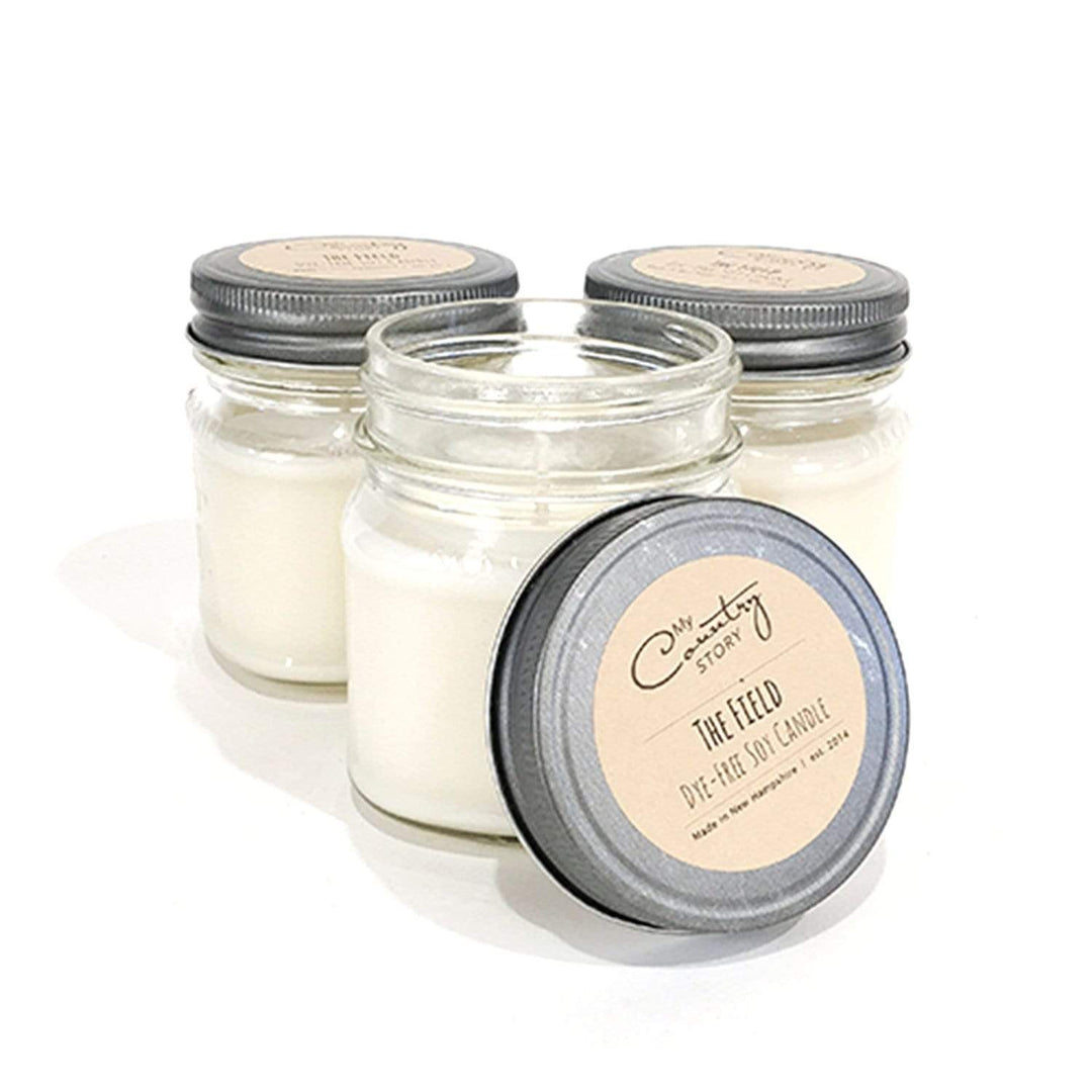 The Wood Bat Factory Novelties 8oz. / The Field Baseball Mitt & The Field Scented Soy Candles