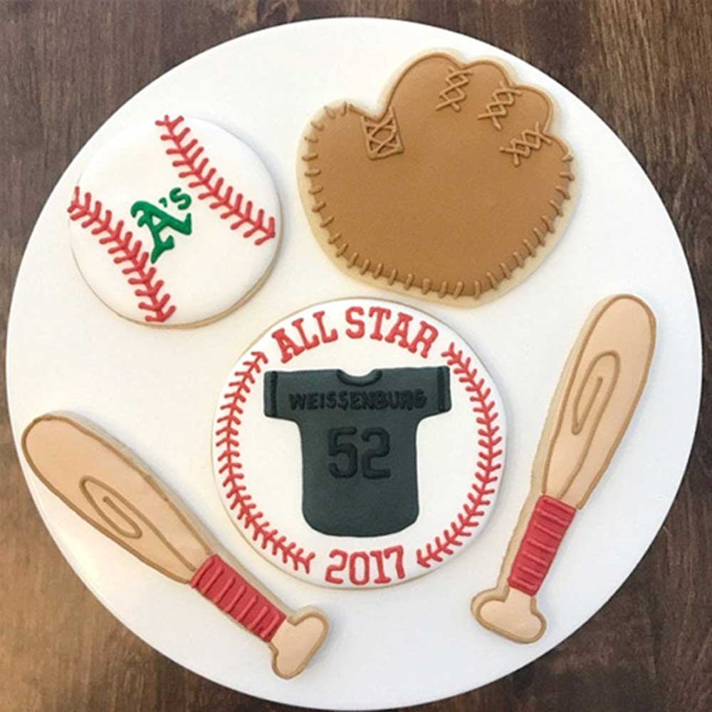 The Wood Bat Factory Cookie Cutters Baseball Shape Cookie Cutter Set