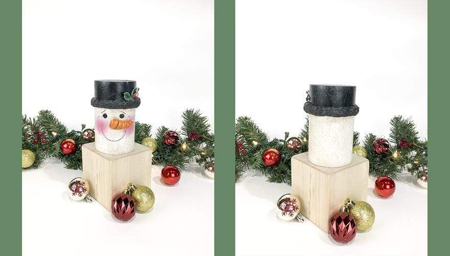 The Wood Bat Factory Novelties Billet Snowman Decoration