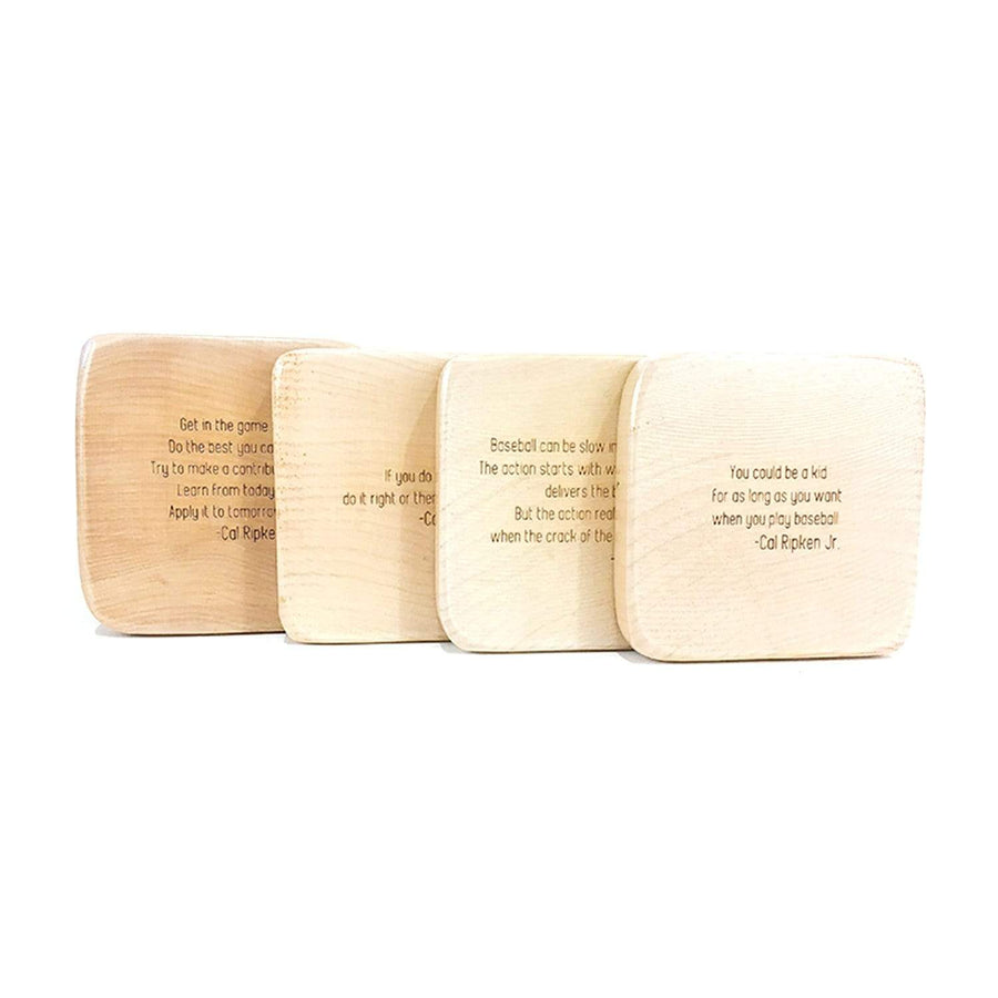 The Wood Bat Factory Novelties Cal Ripken Jr. Quote Coaster Set