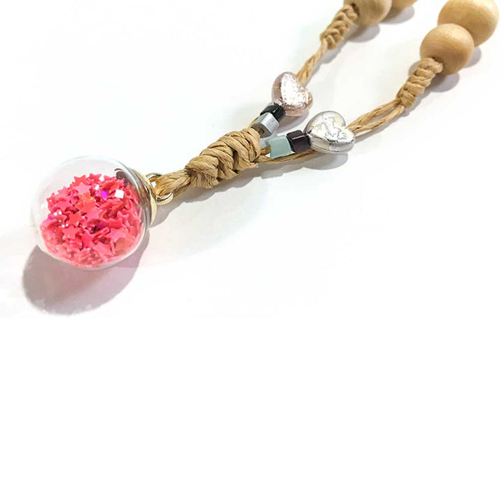 The Wood Bat Factory Necklace Coral Confetti Necklace