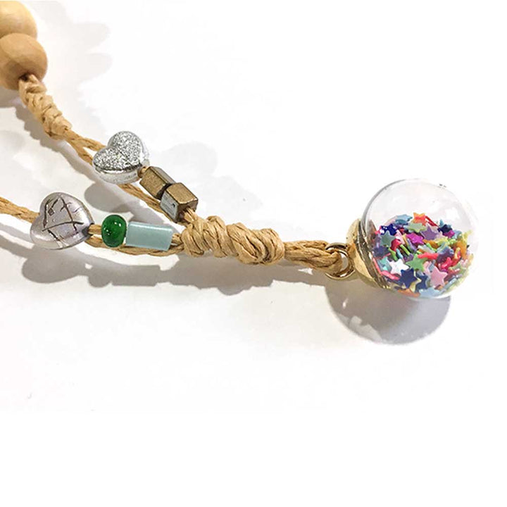 The Wood Bat Factory Necklace Rainbow Confetti Necklace
