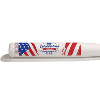 Thumbnail for The Wood Bat Factory Trophy Bats Custom Engraved & Hand Painted 4th of July - White