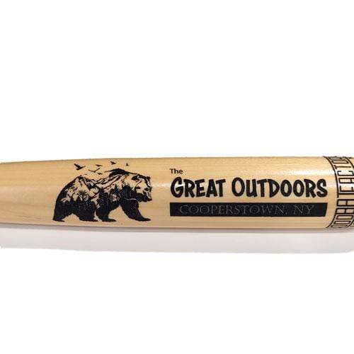 The Wood Bat Factory Trophy Bats Custom Engraved & Hand Painted Great Outdoors Bear Wood Trophy Bat