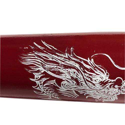 The Wood Bat Factory Trophy Bats Custom Engraved & Hand Painted Red Dragons Baseball