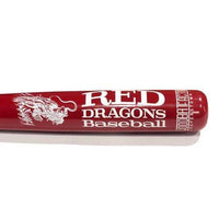Thumbnail for The Wood Bat Factory Trophy Bats Custom Engraved & Hand Painted Red Dragons Baseball