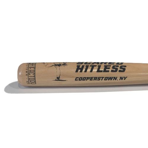 The Wood Bat Factory Trophy Bats Custom Engraved & Hand Painted Scared Hitless Wood Trophy Bat