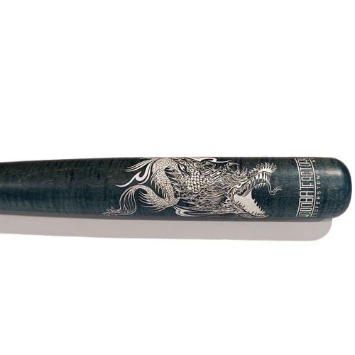 The Wood Bat Factory Trophy Bats Custom Engraved & Hand Painted Screaming Dragon Wood Trophy Bat