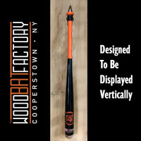 Thumbnail for The Wood Bat Factory Trophy Bats Custom Engraved & Hand Painted Tigers BB Vert Wood Trophy Bat