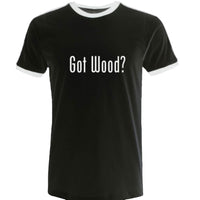 Thumbnail for Apparel The Wood Bat Factory Unisex Got Wood? Soccer Tee in Black