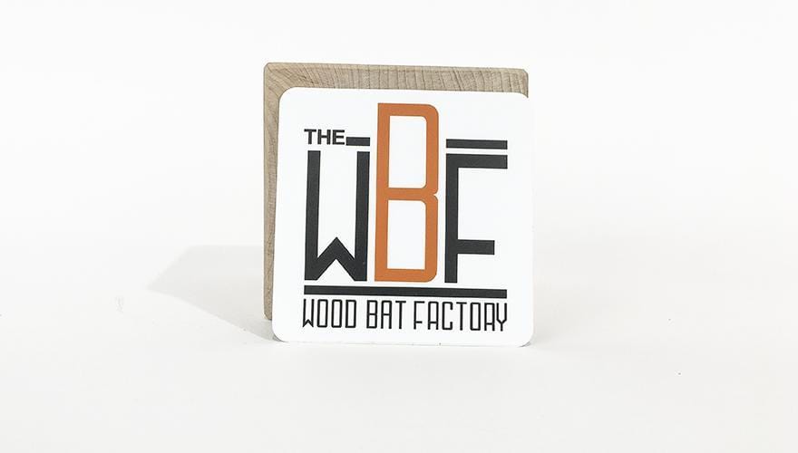 The Wood Bat Factory Novelties Logo Stickers