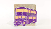Thumbnail for The Wood Bat Factory Novelties Purple Double Decker Bus Stickers