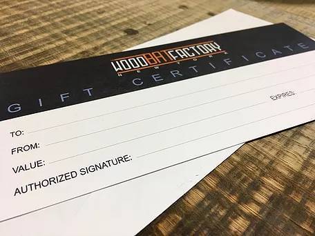 The Wood Bat Factory TWBF Gift Certificate