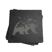 Thumbnail for The Wood Bat Factory Decor TWBF The Great Outdoors Slate Coaster Set