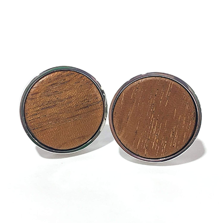 The Wood Bat Factory Novelties Mahogany Wood Cuff Links
