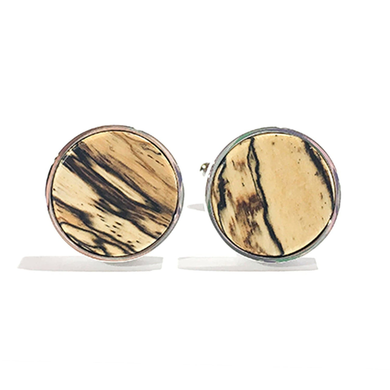 The Wood Bat Factory Cuff Links Spalted Tamarind Wood Cuff Links