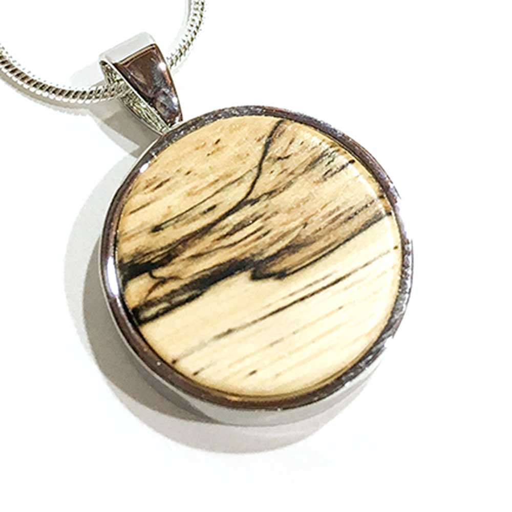 The Wood Bat Factory Necklace Spalted Tamarind Wood Necklace
