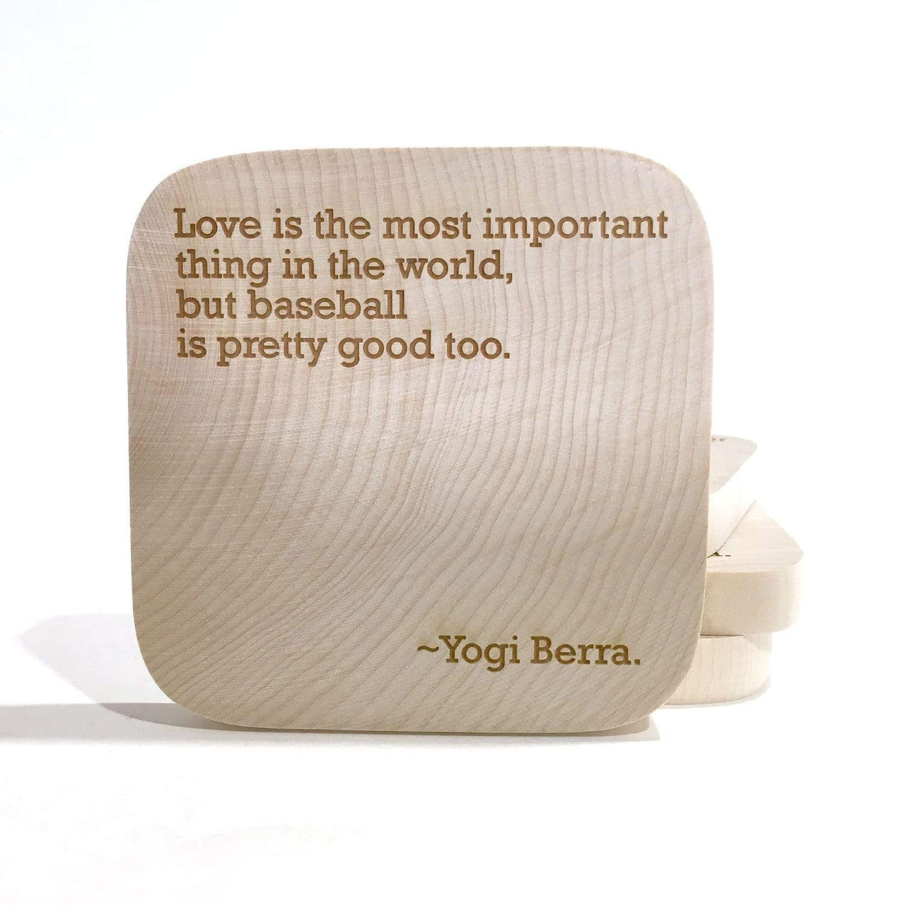 The Wood Bat Factory Novelties Yogi Berra Quote Coaster Set
