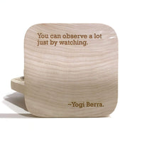 Thumbnail for The Wood Bat Factory Novelties Yogi Berra Quote Coaster Set