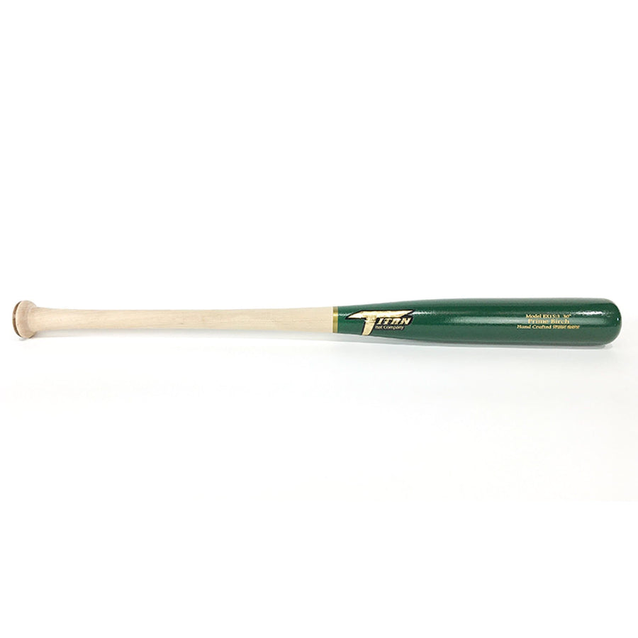 Titan Bats Playing Bats Natural (uncoated) | Green | Gold / 29" / (-5) Titan Bats Model EX15:3 Wood Bat | 29" (-5) | Birch