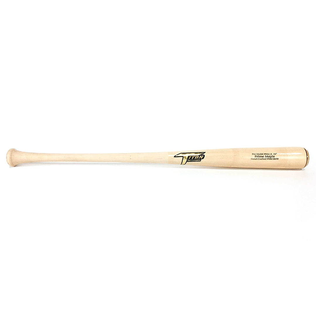 Titan Bats Playing Bats Natural (uncoated) | Natural (clear coat) | Gold / 33" / (-1) Titan Bats Model PH4:13 Wood Bat | 33" (-1) | Maple