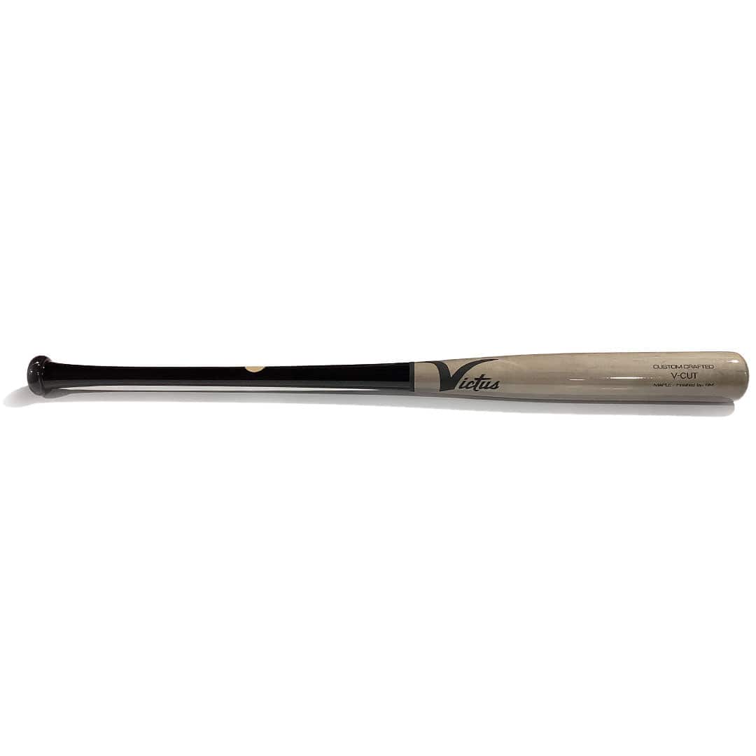 Victus Playing Bats Victus V-Cut Custom Crafted Pro Reserve Wood Baseball Bat | Maple | 31" (-3) Blk/Gry