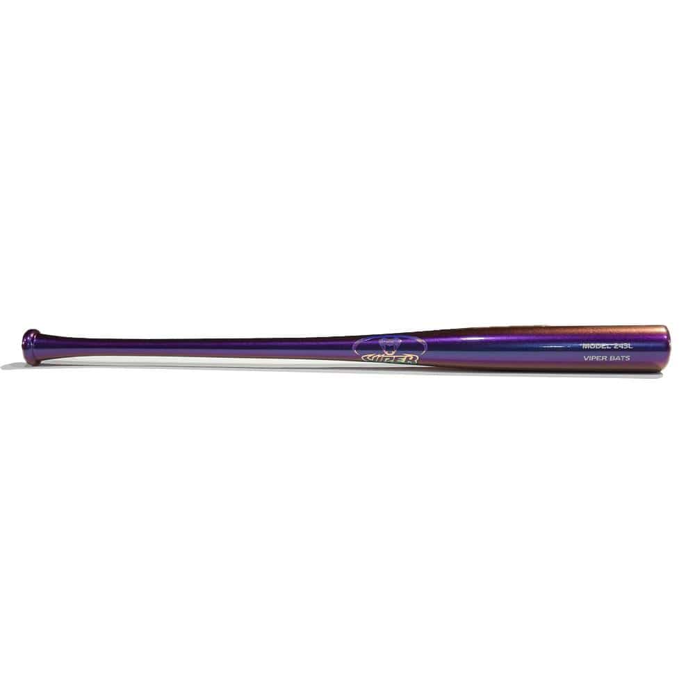 Viper Bats Playing Bats Chromashift Purple | Holo / 33.5" / (-2) Viper M-243L Chromashift Wood Baseball Bat | Maple