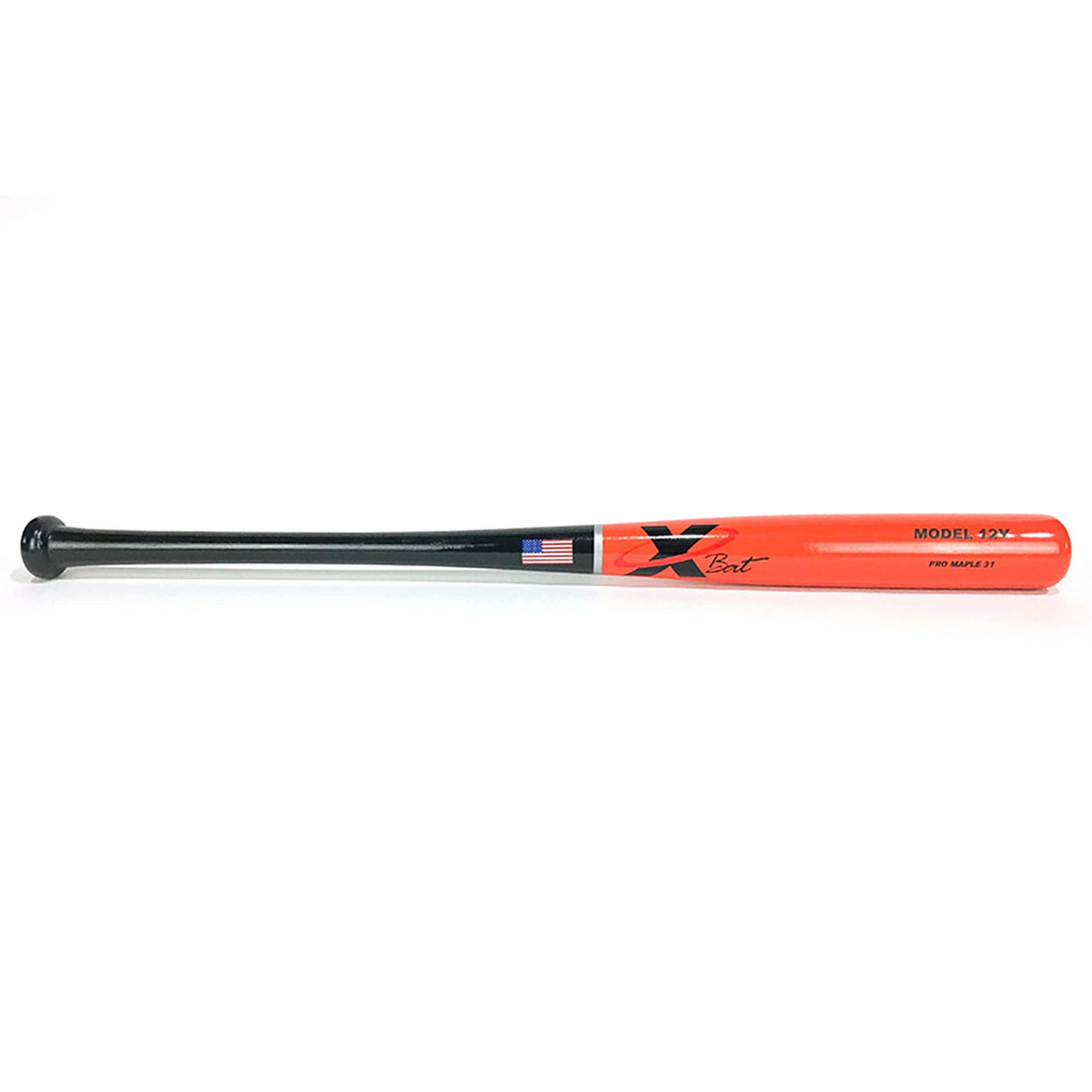X-Bat Playing Bats Black | Orange | Black / 31" / (-5) X-Bat Model 12Y Wood Baseball Bat | Maple