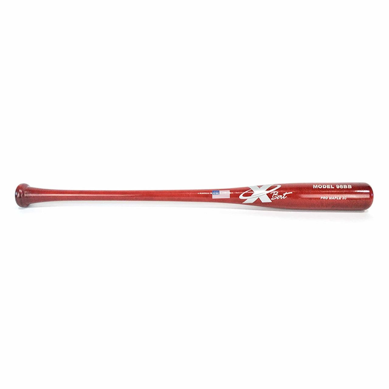X-Bat Playing Bats Red | Silver / 30" / (-3) X-Bat Model 98BB Wood Baseball Bat | Maple