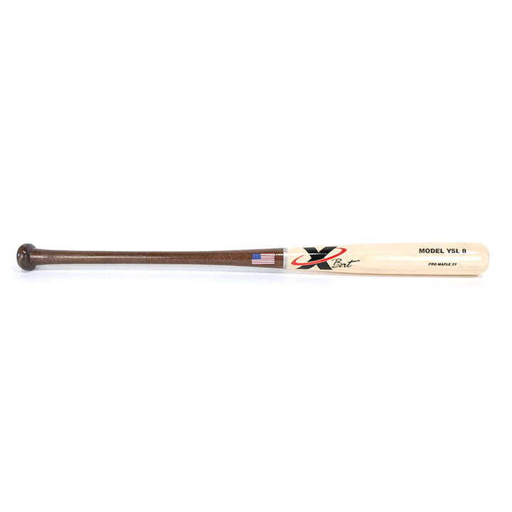X-Bat Playing Bats Brown | Natural (clear coat) | Black / 31" / (-6) X-Bat Model YSL8 Wood Baseball Bat | Maple