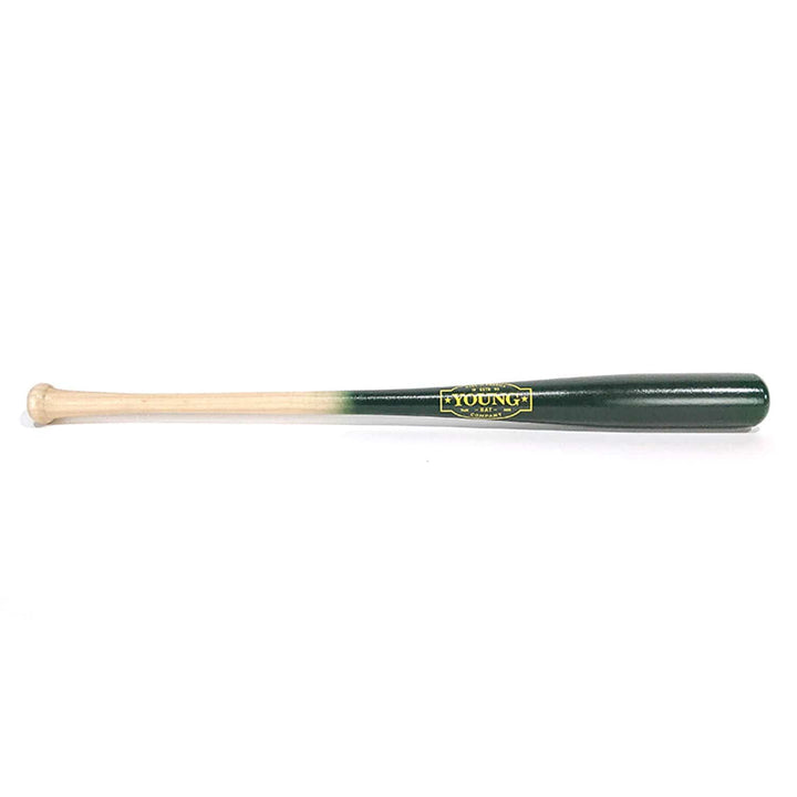 Young Bat Co Playing Bats Natural | Green | Yellow / 30" / (-5) Young Bat Co. Youth 30" Wood Baseball Bat | Maple