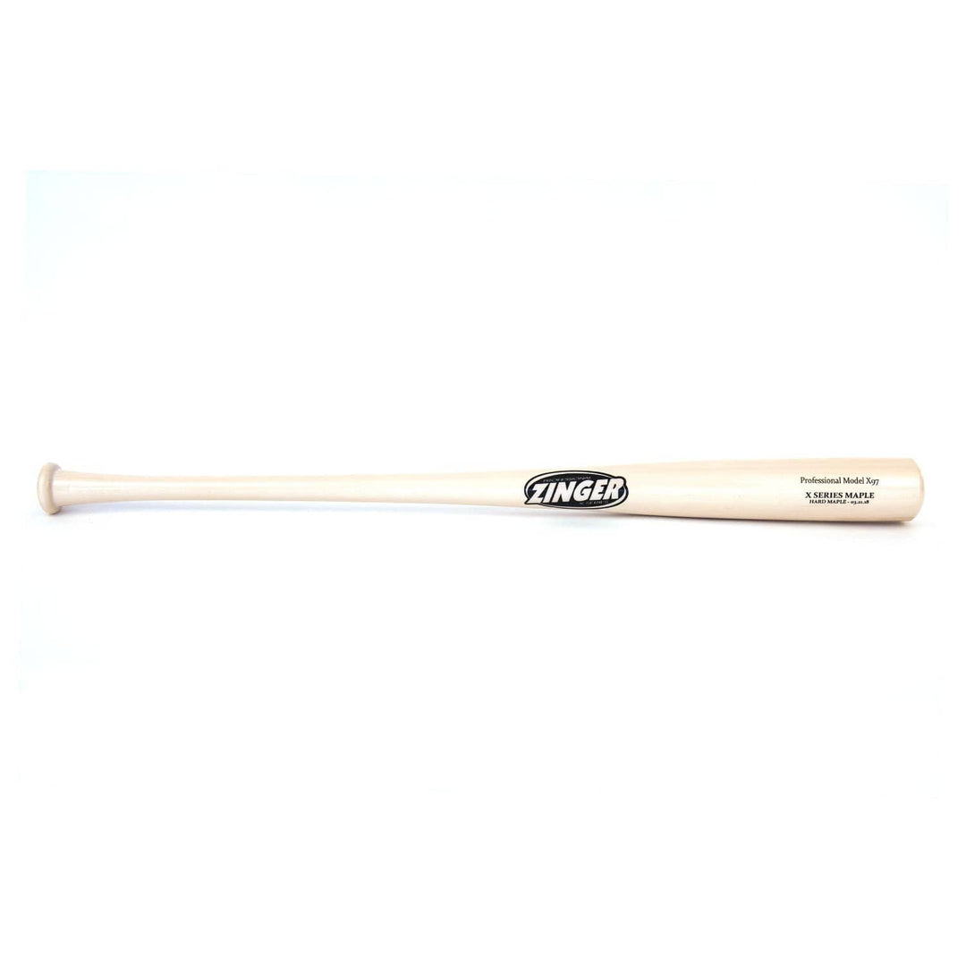 Zinger Bats Playing Bats Vanilla | Black / 33" / (-3) Zinger Bats Model X97 Wood Baseball Bat | Maple