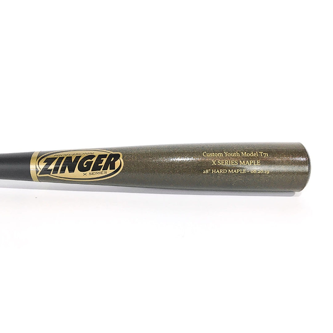 Zinger Bats Playing Bats Zinger Bats Youth Model T71 Wood Baseball Bat | Maple