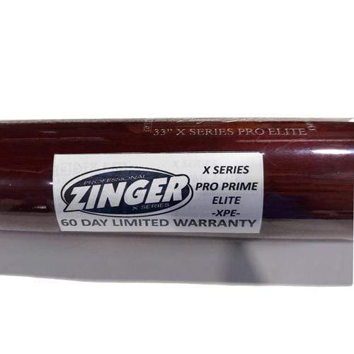 Zinger Bats Playing Bats Natural/Burgundy / 33" (-2) Zinger Pro Elite Model XPE16 Wood Bat | Maple | 33" (-2) | Natural/Burgundy/Silver