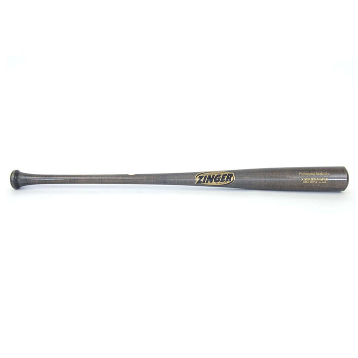 Zinger Bats Playing Bats Grey | Gold / 33" / (-2) Zinger Bat Model X71 Wood Baseball Bat | Maple